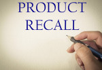 Product recall written on a white page