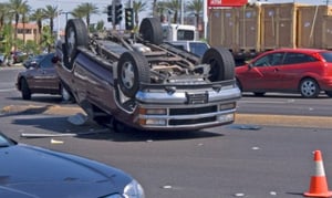 SUV rollover accident