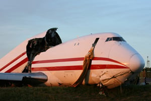 Crashed Airplane Scene