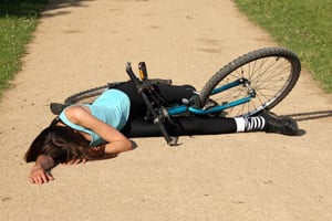 Woman in bike accident