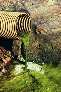 toxic waste draining into water supply