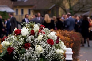 Funeral of a wrongful death victim