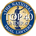 The National Top 40 Trial Lawyers Badge