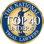 The National Top 40 Trial Lawyers Badge