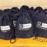 Tote bags with The Rothenberg Law Firm logo