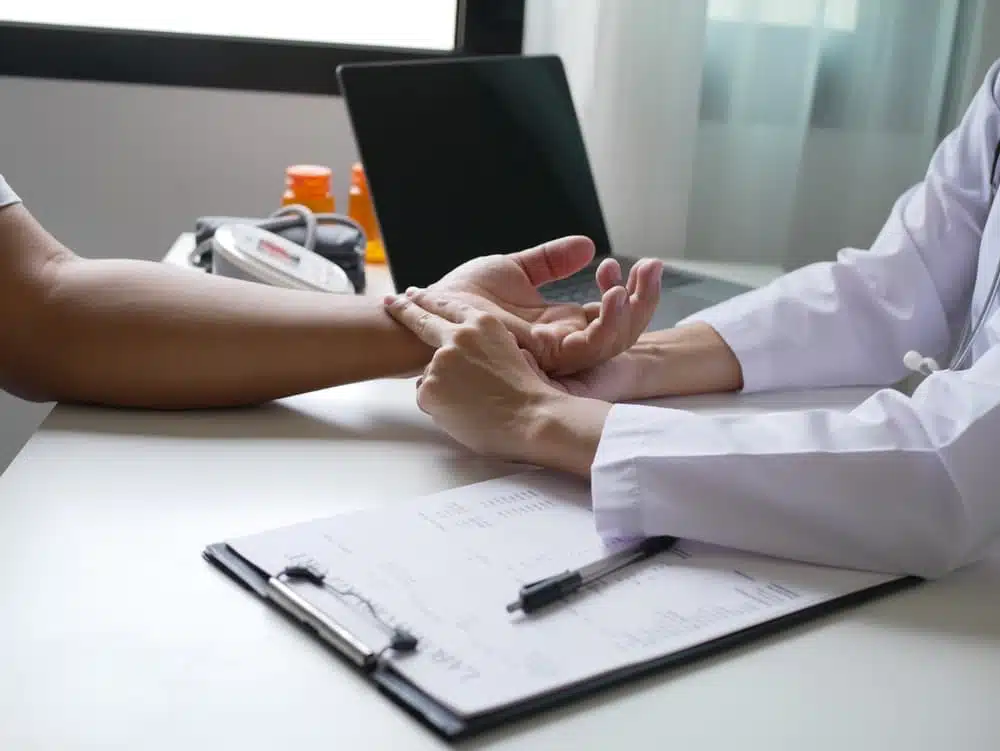 medical checkup of a patient after an accident