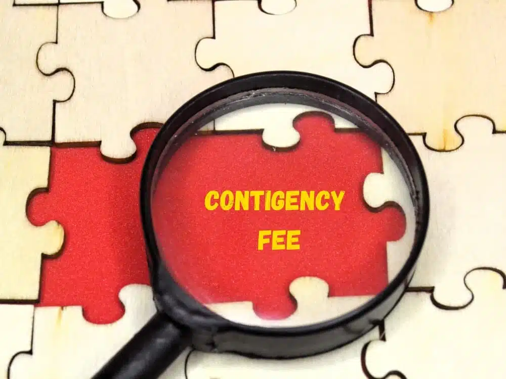 The contingency fee: 